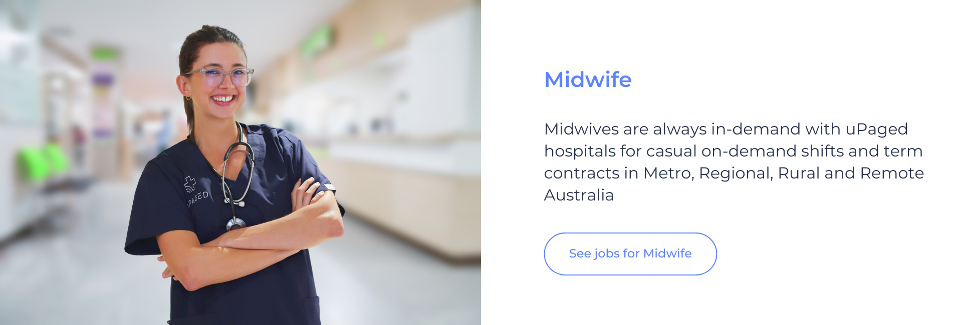 Midwife nurse upaged