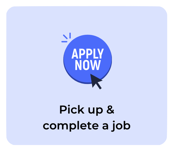 uPaged pick up and complete jobs to earn rewards